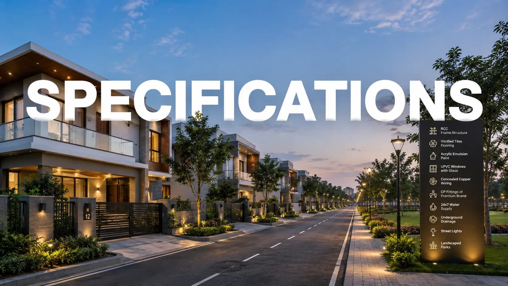 Specifications & Finishes — Sattva City Doddajala